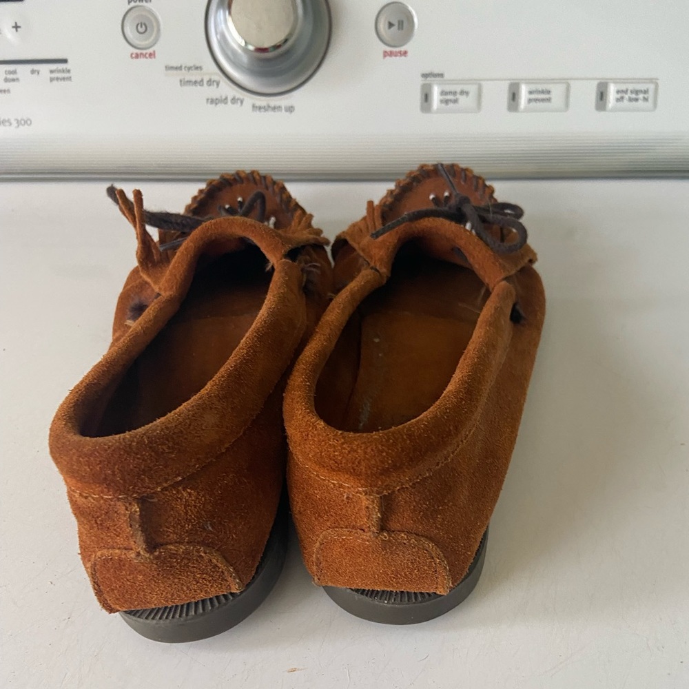 Brown Minnetonka Moccasins size 8